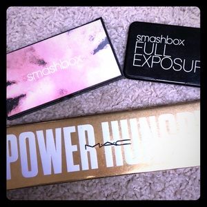 Mac power hungry and 2 smashbox eyeshadow palettes